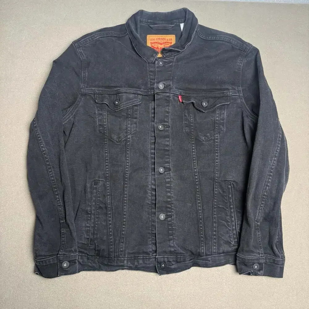 Levi's Men's Classic Black Denim Trucker Jacket Size XXL